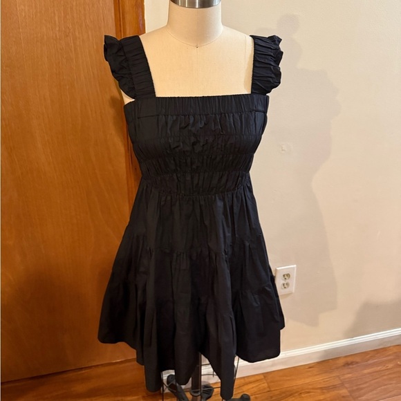 Greylin Black Ruffled Mini Dress - Picture 3 of 9